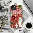 thumbnail image 6 of Strawberry Cat Gingham Phone Case, Kawaii Kitty iPhone Cover with Quote and Fruit Design, Cute Red Aesthetic Protective Case for iPhone 16 15 14 13 12 11 Plus Pro Max Mini, 6 of 6