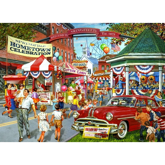 Hometown Celebration 2000 Piece Kodak Premium Jigsaw Puzzle