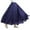 Navy, variant on Women's Girls Elastic Waist Long Flowy Bohemian Cotton Casual Maxi Skirt for Summer Beach Holiday (White, One Size 85cm)
