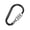 Black, variant on harmtty Bicycle Anti-theft Lock Carabiner Design Set Password Safety Aluminum Alloy Dazzling D-type Password Padlock Lock for Outdoor,Silver