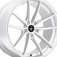 thumbnail image 2 of 1 Konig 18x8 5X4.50 +45 37W Oversteer White Wheel Rim, 2 of 3