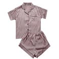 thumbnail image 1 of Moda mujer Casual impreso manga corta Turn-down Tops pantalones cortos conjunto ropa de dormir Fridja  nalpqowj49072, 1 of 8