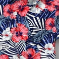thumbnail image 5 of ATOGUTA Shirts for Teen Boys Short Sleeve Button Down Hawaiian Shirt Beach Tropical Summer Casual Shirts for Kids Red, 2-15 Years, 5 of 5