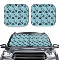thumbnail image 2 of Balery 2 Piece Cute Dog Footprints Car Windshield Sun Shade|Foldable Front Windshield Shade for Car Front Window for Most Sedans SUV Truck-Large, 2 of 7