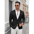 thumbnail image 3 of COOFANDY Men's Casual Blazer Regular Fit Lightweight Two Button Sport Coat Suit Jacket, 3 of 5