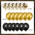 thumbnail image 6 of Black Gold 50th Birthday Decorations for Men Women, Black and Gold Birthday Yard Banner Sign and 18 PCS 50th Happy Birthday Balloons for 50th Anniversary Birthday Party Supplies Outdoor Yard Decor, 6 of 7
