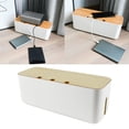 thumbnail image 4 of AMLESO Boîte de Rangement pour Câbles en Plastique - Blanc q, 4 of 8