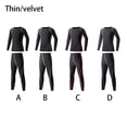 thumbnail image 4 of Soidarity Niños capa base de invierno camisa de manga larga ropa interior térmica niño cálido cuello otoño hombres ropa deportiva Fitness Uniforme atlético Azul,cepillado 140cm, 4 of 6