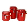 Mainstays Sensations Ii 3pc Canister Set - Red