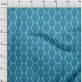 thumbnail image 3 of oneOone Cotton Cambric Turquoise Blue Fabric Damask Quilting Supplies Print Sewing Fabric By The Yard 56 Inch Wide, 3 of 5