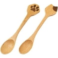 thumbnail image 1 of 2pcs Wood Spoon Teaspoon Soup Spoon Serving Spoon Salad Spoon Wooden Utensils, 1 of 8