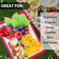 thumbnail image 5 of Plastic Serving Trays, Serving Platters 14x10-inches Rectangular Reusable Stackable Snack Tray for Fruit Desserts Holder for Home Summer Party & Tropical Luau Events  Decor Set of 2 (Pineapple), 5 of 7