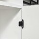 thumbnail image 3 of 8 pieces metal hinges; black door hinges thickness 1.5mm; cabinet door hinges with 40 screws; suitable for solid doors, entrance doors, bedrooms., 3 of 5