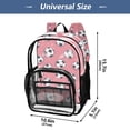 thumbnail image 2 of ALAZA Clear Backpack Footballs PVC Transparent BookBag, 2 of 7