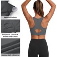 thumbnail image 4 of Rosvigor Sports Bra for Women Adjustable Racerback Full Support Padded Women Bra for Running Gym Everyday Large Bust, 4 of 7