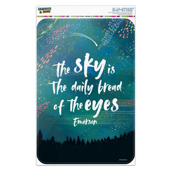 The Sky is the Daily Bread of the Eyes Emerson Quote Inspirational Home Business Office Sign