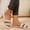 White, variant on Women's Flat Sandals with Beaded and Embroidered Upper, Minimalist Open Toe Mules for Daily Casual, Beach, and Vacation Wear