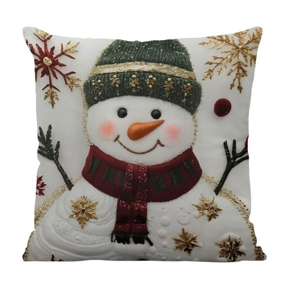 Christmas Pillow Cover Holiday Decoration Sofa Decoration Linen Pillow Home Sofa Holiday Decoration Pillow Cover