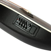 Lowestbest 41 Full-Size Acoustic-Electric Guitar, Cutaway Ballad Guitar with Round Back For Guitar Lovers, Sunset Color