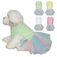 thumbnail image 1 of Visland Dog Dresses for Small Dogs Summer Cute Princess Dress Pet Skirt Apparel Puppy Clothes Costume TulleCat Dress Outfits, 1 of 7