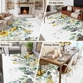 thumbnail image 6 of 5x8 Area Rugs, Flowers Eucalyptus Non-Skid Rubber Backing Large Rectangle Rugs - Living Room Bedroom Home Office, Rustic Botanical Daisy Leaves Floral Indoor Floor Mat Carpets Washable Rug, 6 of 9