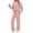 J-Pink, variant on UVN Outfit Sets for Women Fall Winter Long Sleeve Tops and Pants Two Piece Lounge Sets Vacation Travel Sweatsuit Tracksuit