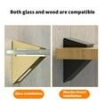 thumbnail image 5 of Metal Glass Shelving Brackets Adjustable Wall Mount Clamps Elegant Glass Shelf Support Simple Intalls for Glass panel, 5 of 9