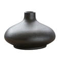 thumbnail image 1 of 1PC Ceramic Vase Crafts Decor Chinese Zen Ceramic Vase Ornament (S Round Black), 1 of 3