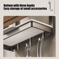 thumbnail image 6 of Qocolhg Adjustable Pot Lid Organizer Rack, Pot Lids Holder for Cabinet Door/Wall, No Drilling Adhesive Wall/Door Mounted Rustproof Pot and Pan Cover for Kitchen Storage, Clearance, 6 of 8