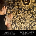 thumbnail image 4 of Sharpie Metallic Permanent Markers, Chisel Tip, Assorted Colors, 3 Count, 4 of 6