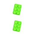 thumbnail image 3 of Cateissary Molde para hornear antiadherente: distribución uniforme de la temperatura Molde de silicona navideño asequible Duradero verde 2Conjunto, 3 of 6