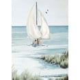 thumbnail image 2 of Pinto, Patricia 24x32 Gold Ornate Wood Framed with Double Matting Museum Art Print Titled - Smooth Sailing, 2 of 4