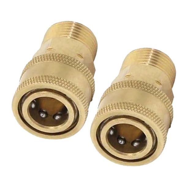 Enchufe de presión Rápi Macarena de 2 PACK Conector Amarillo de M22 a 1/4