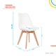 thumbnail image 2 of Set 4 Sillas acojinadas blanco M Elly Decor E-SACWH, 2 of 8