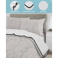 thumbnail image 3 of Twin Quilt Bedding Set, Grey Branches Reversible Summer Quilt 3 Pieces, Vintage Art Farmhouse Lightweight Bedspreads Coverlets with 2 Pillow Shams for All Seasons, 3 of 5