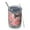 Shiba Inu Dog, variant on 12oz Tumblers Shih Tzu Dog and Flower Floral Vacuum Insulated Stainless Steel Travel Tumbler Cups Mug with Lid and Straw for Beer,Coffee,Beverages with Cleaning Brush for Cold & Hot Drinks