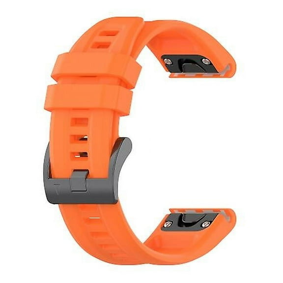 For Garmin Fenix 7x Solar 26mm Silicone Sport Pure Color Watch Band