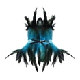thumbnail image 1 of Gothic Feather Collar Shoulder Cape Neck Warp for Halloween Blue, 1 of 10