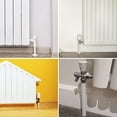 thumbnail image 2 of Lefu Conveniently Installable Radiator Pipe Covers Complete Set of 4 Pieces, 2 of 8