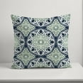 thumbnail image 5 of Creative Products Faded Blue Green Medallions 18x18 Indoor / Outdoor Pillow, 5 of 9
