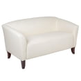 thumbnail image 1 of HERCULES Imperial Series White Leather Loveseat, 1 of 9