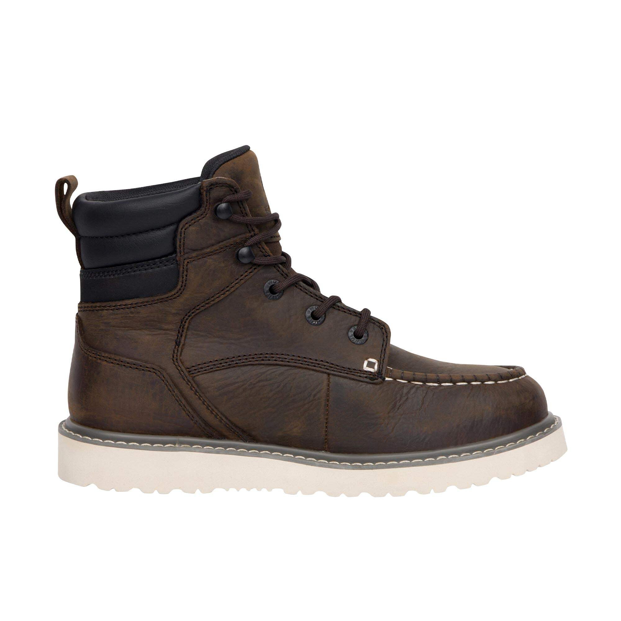 Wolverine Men's Trade Wedge 6" Steel Toe Moc-Toe Work Boot, Wide Available