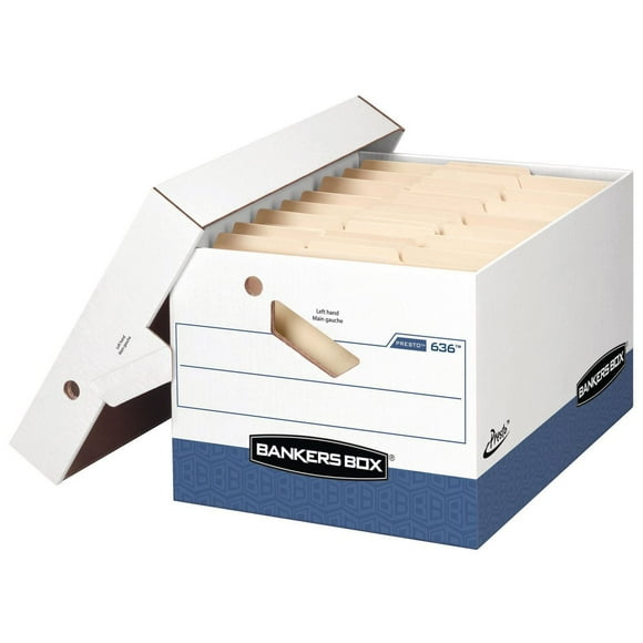 Bankers Box® Presto™ Storage Boxes - Letter/Legal - 6 pack - Heavy Duty