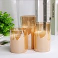 thumbnail image 2 of 3 PCS Flameless LED Candles with Remote Control Realistic Warm Yellow Electric Pillar Candle Lights with Flickering Flame Timer Dimmable for Festival Wedding Restaurant Party Decoration, 2 of 8