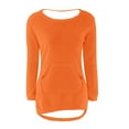 thumbnail image 5 of Bovemsi Womens Sweaters Casual Solid Long Sleeve Jumper Blouse Cute Sweaters, 5 of 5