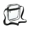 thumbnail image 3 of Mafoose Adjustable Strap Clear Crossbody Bag with Pocket Clear/ Black, 3 of 4