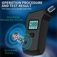 thumbnail image 3 of Rechale Professional Breathalyzer, Upgraded Portable  High-Accuracy Breathalyzers for Alcohol with LCD Digital Display and Semiconductor Sensors, with 5 Mouthpieces, 3 of 6