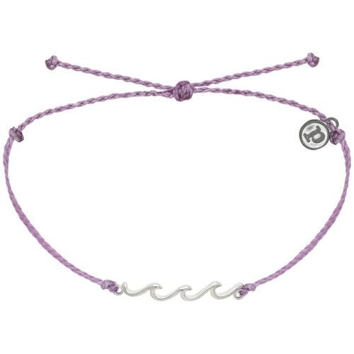 Bigbolo Pura Vida Purple With Delicate Waves Charm Bracelet Walmart