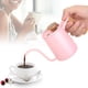 thumbnail image 2 of Cafetera de acero inoxidable de 350 ml con boquilla larga y fina para uso doméstico (rosa), 2 of 9