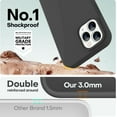 thumbnail image 4 of Funda de Silicona Engrosada para iPhone 12 Pro Max, Negro, 4 of 7